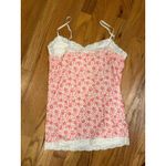 Aeropostale VTG  L Pink Floral Camisole Top Lace Trim Y2K Fairy Slip Dainty Photo 1