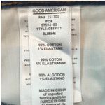 Good American Bombshell Shorts Size 0/25 Denim Medium Wash Distressed High Rise Photo 6