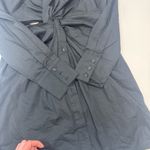 MINKPINK Allegra Twist Shirtdress in Black Large Photo 4