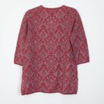 Sigrid Olsen Sigrid‎ Olsen Womens Tunic Sweater Tassels Metallic Size Large 3/4 Sleeve Boho Photo 5