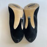 Seychelles Black Suede Heels with Knot Womens Size 11 Shoes Slip On Work Photo 5