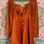 HYFVE orange velvet dress Photo 0