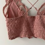 Free People FP One Adella Bralette Boho Lace Camisole Top Pink Rose bohemian M Photo 6