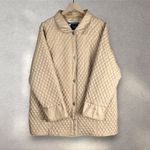 Dennis Basso  Quilted Jacket Women’s 1X Gold Beige Silk Shell Quiet Luxury Chic Photo 2