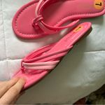 J. McLaughlin NEW  Caitlin Pink Double Strap Patent Leather Thong Sandals Photo 3