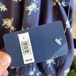 Lucky Brand NWT Shoulder Sleeve Button Blouse Knit Crop Top, L Photo 1