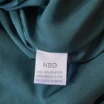 NBD NWT NBDxRevolve Lourdes Green Velvet High Neck Beaded Open Back Mini Dress~ L🧡🎀 Photo 14