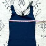 House of Harlow  1960 Navy Scoop Neck Knit Compression Bodycon Midi Dress Small Photo 4