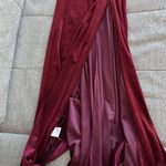 Maroon velvet zip dress, never worn, new Photo 2