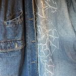 Vintage hand embroidered denim trench Size XL Photo 4