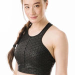 Zyia  Active Black Flower Power Sports Bra Photo 0