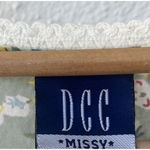 Vintage Y2k Sheer Pastel Green Crochet Floral Flowy Bell Sleeve Blouse V Neck XL Photo 4