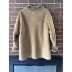 FUDA Women's Faux Suede Fur Plush Coat Jacket Size L Retro Y2K Brown Size L Photo 3