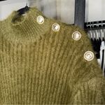 New RetrofĂȘte Vesey Sweater Dress Fuzzy Olive Green Size M Photo 6