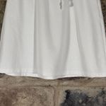 Wild Fable White Jersey Knit Drawstring Mini Short Casual Skirt Woman's Small Photo 2