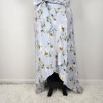 Prómesa Promesa High-low Wrap Dress Light Blue Floral Asymmetrical Spring Summer Sz M Photo 13