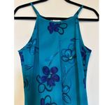 La Belle Vintage Maxi Blue Floral Dress Size 5 Photo 2
