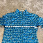 Sigrid Olsen Blue Bomber Jacket with All-Over Pattern Photo 6