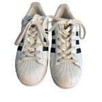 Adidas  Superstar White Black Sneakers Leather Low Top Design PGD 789006 Sz 6.5 Photo 1