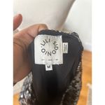 Lili Sidonio Anthropologie Black & Silver Sequin Houndstooth Short Sleeve Blouse Size M Photo 3