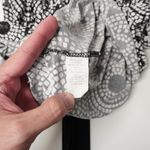 Y2K Sleeveless Black‎ White Geometric Knee Length Empire Waist Dress Juniors S Black Photo 4