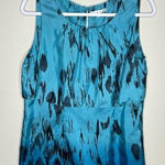 CAbi  Silk‎ Abstract Print Layered Sleeveless Blouse Photo 0