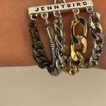 Jenny Bird  Austin Cuff Mixed Metals Stacked 5 Chain Bracelet Brand New Photo 7