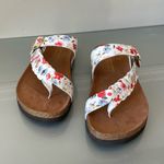 White Mountain  Happier Wedge Sandal | White Floral | Size 9M Photo 2