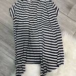 Popular 21 21 Black and White Striped Open Cardigan Photo 0