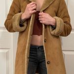 Gap Vintage Y2K  Suede Hooded Winter Coat - Tan/Brown - Women’s XS / Girl’s XL Photo 0