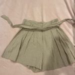 ZARA Linen Beige Shorts Photo 2