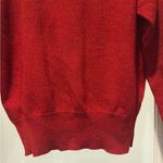 Dress Barn Red Metallic Knit Sweater | Size Large Photo 8