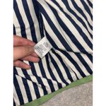 Boden Women's Cotton Overcoat Coat 8 Green Navy Striped Inside ‎ Hooded Blue Photo 9