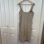 Storia  Cream And Black Stripe Midi Dress Size‎ Small Photo 1