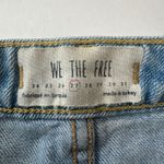 Free People We The Free Denim Mini Skirt Distressed Button Fly Light Wash Sz 27 Photo 4
