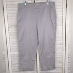 Pendleton Cropped Stretch Flat Front Chinos Light Gray-16 Photo 0