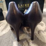 Lauren Ralph Lauren Brown Pebble Grain Dava Size 9 Photo 4