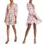 IRO NEW Paris galary silk blend floral print fit and flare dress, French 38 Photo 1