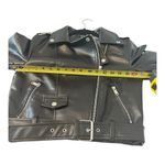 Forever 21  Black Faux Leather Moto Jacket‎ Photo 2
