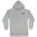 Nba Philadelphia 76ers Women's Quarter Zip Hooded Sweatshirt in Grey, Small Photo 1