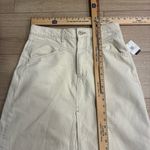 We The Free NWT  People Come As you Are Denim Maxi Skirt Ivory Size 6 Photo 2