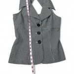 Vintage 80's‎ Gingham Halter Pant Set Black Size undefined Photo 7