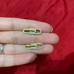 Gold filled paper clip earrings Photo 3