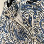 Drew NWT  Angelica Dayna Bluebird Floral Paisley Cropped Pants Blue Tan White 2 Photo 7
