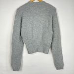 SheIn  pearl neck gray sweater small Photo 3