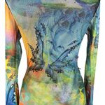 Jaded London  Retro Sheer 90s Butterfly Cut Out Dress Size 12 Photo 2