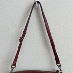 Margot NYC MARGOT Cognac Brown Supple Leather Boho Double Zip Messenger Crossbody Bag Purse Photo 3