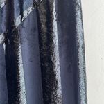 Yumi Kim Pietra Metallic Striped Velvet Maxi Dress Black Photo 7