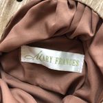 Vintage Motif by Mary Frances Flower Embellished Beaded Handbag Ivory Cream Gold Photo 5