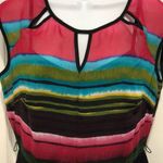 Alyx Limited Black Multicolor Sheath Dress Size 8 Career Business Work Photo 1